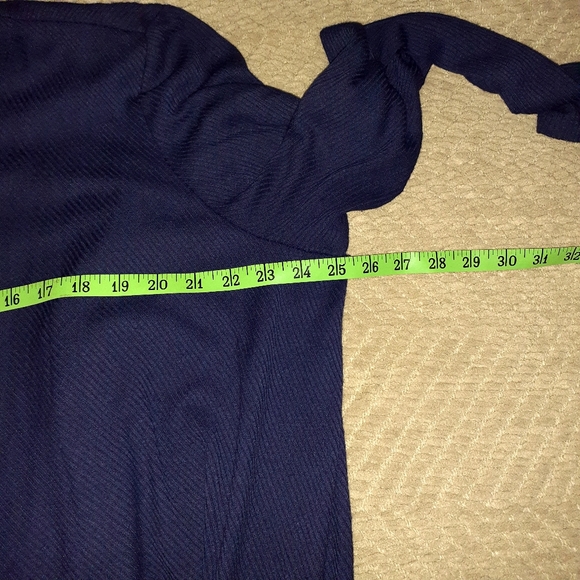 R&M RICHARDS NAVY BLUE ONE PIECE DRESS SET WOMEN'S SIZE 18W - Picture 8 of 8